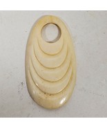 Vintage Carved Pendant 2 Inch Long For Crafting - $30.08 CAD