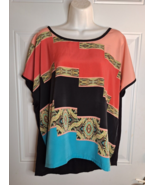 Style &amp; Co Cap Sleeve Tunic Top Blouse Size Large - $9.49