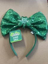 St Patricks Day Headband Bow &amp; Clover Shamrock Headbands - £3.33 GBP