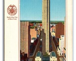 Rockafeller Centro Landmarks Di New York Città Ny Nyc Unp Lino Cartolina... - £2.68 GBP
