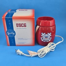 SCENTSY Wax Warmer US COAST GUARD USCG Red/White Ceramic Full Size 2010 ... - £18.55 GBP