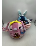 Squishmallows Disney Easter Angel &amp; Stitch Set Lilo and Stitch Plush 8” ... - $29.99