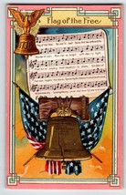 Flag Of The Free Postcard US National Song Series 1910 A Jaeger Liberty Bell - £7.26 GBP
