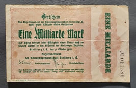  German Eine Milliarde Mark  Guflheine Circulated Banknote - £3.91 GBP