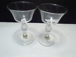 2 Libbey Eagle Stemmed Champagne / Wine Glasses. discontinued - $14.99