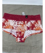 Torrid Curve Pink Orange Tie Dye Wide Lace Boyshort Panty Size Large (0) - $15.99
