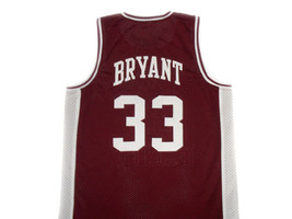 Kobe Bryant Custom Lower Merion High School Basketball Jersey Maroon Any Size image 5