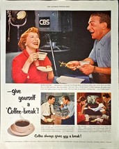 CBS Television Give Yourself a Break Coffee-Break Pan American 1953 VTG ... - $185.44 MXN