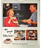 CBS Television Give Yourself a Break Coffee-Break Pan American 1953 VTG ... - €8,39 EUR