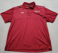 Muhlenberg College Baseball Under armour Polo Shirt Mens XL Red Slit Col... - $23.09