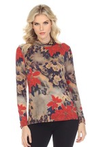 Johnny Was Black Floral Sistine Bell Size XL Wide Sleeve Bamboo Romantic Fem - £55.23 GBP