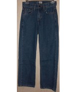 EXCELLENT BOYS Levi&#39;s SIGNATURE RELAXED DISTRESSED BLUE JEANS  SIZE 14 Slim - $480.67 MXN