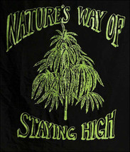 NATURES WAY POT LEAF CLOTH  WALL BANNER WH626 hanging flag marijuana lea... - £5.30 GBP