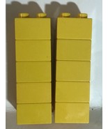 Lego Duplo 2x2 Lot Of 10 Thin Pieces Parts Yellow - $6.92