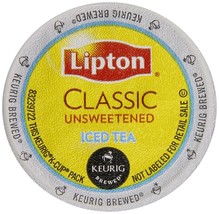 Lipton Classic Unsweetened Iced Tea 24 to 144 Kcups Pick Any Size FREE SHIPPING  - £22.28 GBP+