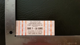 BAR 7 / LA GUNS - VINTAGE JUNE 23, 2000 PORT JEFFERSON, NY CONCERT TICKE... - £7.86 GBP