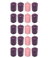 15 Hour Scented Advent Votive Candles 5 Sets of 4 Candles Sculpted Outer... - $274.68 MXN