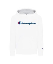 MSRP $34 Champion Little Boys Signature Script Fleece Hoodie White Size 4 - $24.75