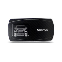 CH4x4 Rocker Switch for Jeep Wrangler JK Garage Symbol  Horizontal - White LED - £15.56 GBP