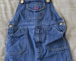 Vintage Izod Lacoste Blue Jean Denim  Overall Short Toddler 4T Hong Kong - £19.65 GBP