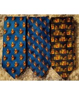 EC Neck Ties POOH Collection. (3) Pre-owned Winnie the Pooh &amp; Tigger - £14.70 GBP