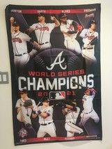 ATLANTA BRAVES 2021 World Series Champions Poster Flag Wall Tapestry Banner - £22.82 GBP