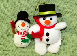 FINGER PUPPET SNOWMAN LOT 1993 PLUSH CREATIONS VINTAGE STUFFED ANIMAL &amp; ... - £8.49 GBP