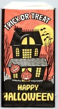 Trick Or Treat Halloween Candy Goodie Bag Haunted House Moon Bats JOL Pu... - £9.34 GBP