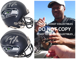 Tyler Lockett Signed Seattle Seahawks Mini Football Helmet Proof COA Autographed - £139.39 GBP