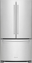 KitchenAid - 20 Cu. Ft. French Door Counter-Depth Refrigerator Stainless Steel - £1,309.24 GBP