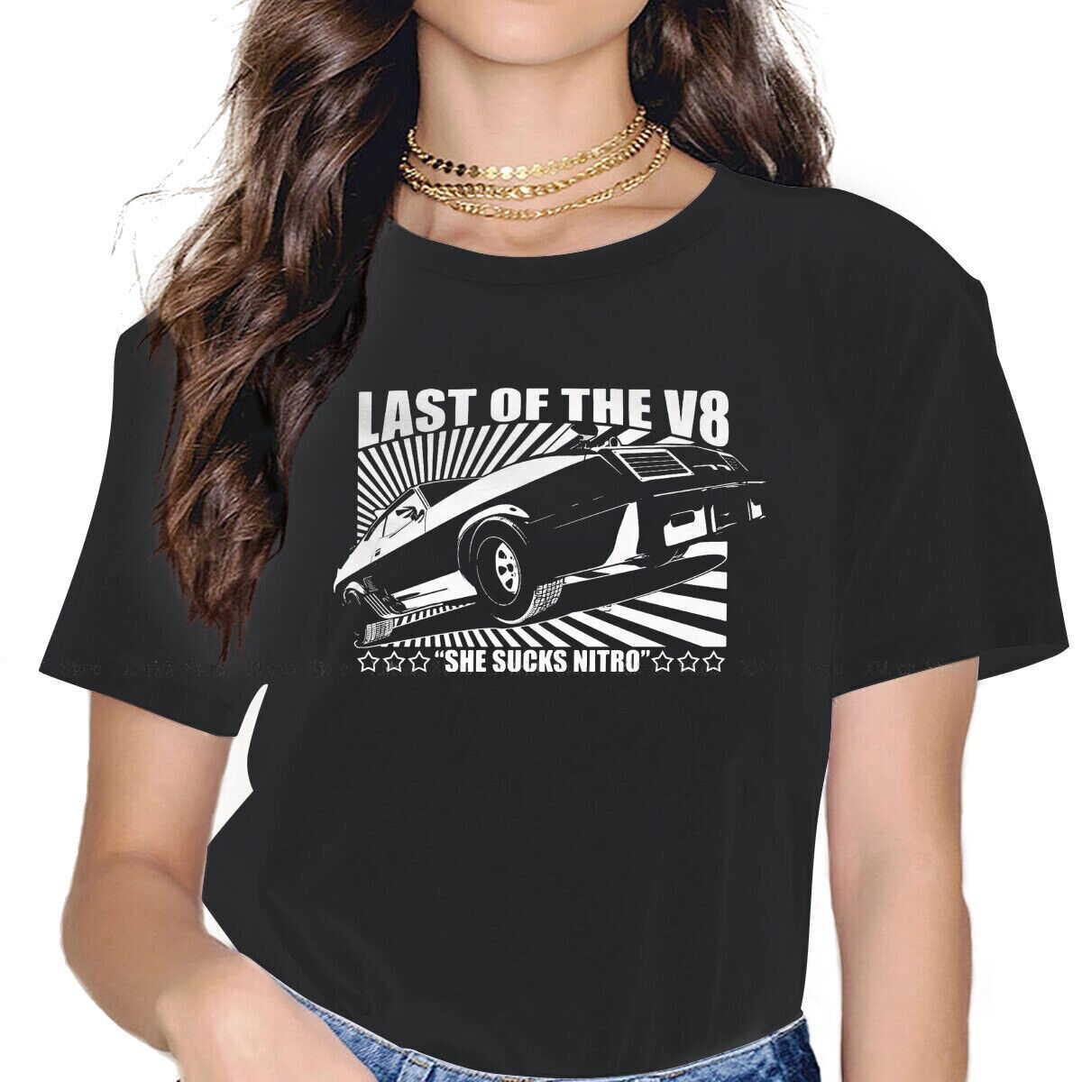 Mad Max Interceptor Ford Falcon Last of the V8 T-Shirt woman - $27.72+