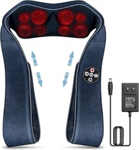 Shiatsu Back Shoulder and Neck Massager with Heat, 5D Kneading multi mode - $18.70