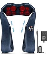 Shiatsu Back Shoulder and Neck Massager with Heat, 5D Kneading multi mode - $18.70