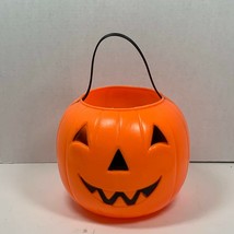 1968 Empire Plastic Halloween Jack-O-Lantern Blow Mold Candy Bucket Pumpkin VTG! - £18.25 GBP