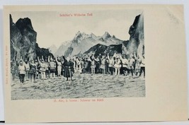 Wilhelm Tell Legendary Swiss Marksman Friedrich Schiller Play #2415 Postcard I3 - £7.09 GBP
