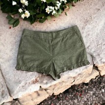 Loft Womens Shorts Adult Size 16 Green Ruffle Linen  Pockets Chino - £15.06 GBP