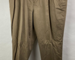 Roundtree &amp; York 36x30 Mens Solid Khaki Chino Pants Straight Leg Pleated... - $17.49