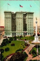 Vtg 1910 Postcard Hotel St. Francis and Dewey Monument San Francisco, California - £8.96 GBP