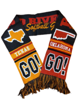 Red River Celebrity Softball Game UT vs. OU Winter Scarf  56 inches Long - £18.31 GBP