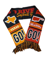 Red River Celebrity Softball Game UT vs. OU Winter Scarf  56 inches Long - £18.01 GBP