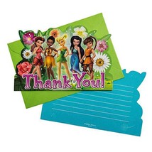 Tinker Bell Fairies Thank You Cards &amp; Seals Tinkerbell Birthday Party Su... - £3.82 GBP