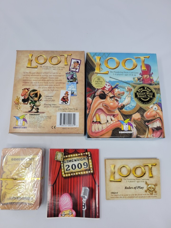 Loot The Plundering Pirate Card Game 2005 Gamewright New OPEN BOX Item image 4
