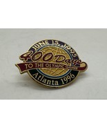 June 15, 1995 400 Days To The Olympic Games Atlanta 1996 Pin Pinback Summer - €9,51 EUR