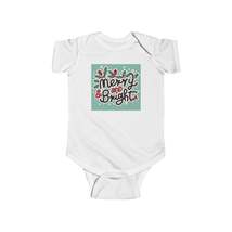 Merry and Bright Christmas Theme Holiday - Infant Fine Jersey Bodysuit - £16.43 GBP