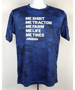 Me Tires Me Tractor Me Farm Me Life Mitas Sport Shirt Mens XS Polyester ... - £19.42 GBP