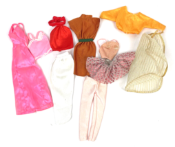 Vintage Barbie Doll Clothes Lot Superstar 1970&#39;s 1980&#39;s Golden Pretty Silky Lot - $30.00