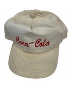 Vintage Trucker Hat Cap Coke Coca Cola Snapback Dirty Stained White Hipster - £11.17 GBP