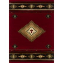 Oriental Weavers Hudson 087K1 6x9  Rectangle - Red/ Green-Polypropylene - £343.59 GBP