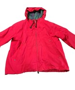 MULBERRY STREET Womens Long Sleeve Red Jacket w/Hood Zipper S - $37.05