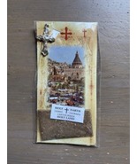 Original Jerusalén Cruz Tierra Hoja de Olivo Holyland Israel Regalo Tier... - $10.95 CAD